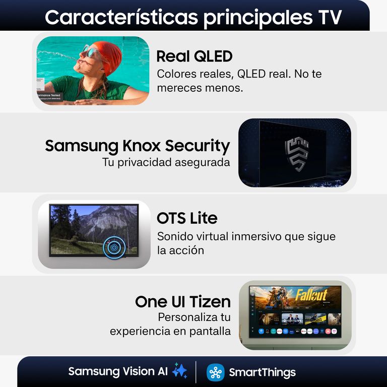 Samsung QLED Q5F Full HD Smart TV 2025 Negro 40.