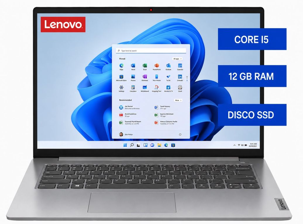 Lenovo NOTEBOOK IDEAPAD CORE I5 12 GB DE RAM Y DISCO SOLIDO