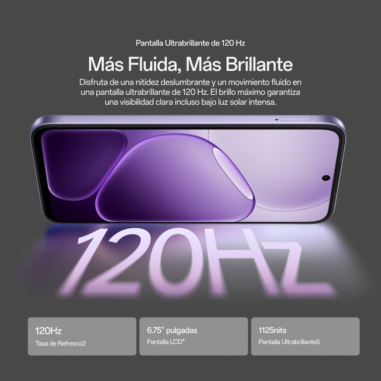 Oppo Celular A6X 4G 4+128GB Gris, Procesador Snapdragon, Batería 6100mAh, IP64, Smarthphone