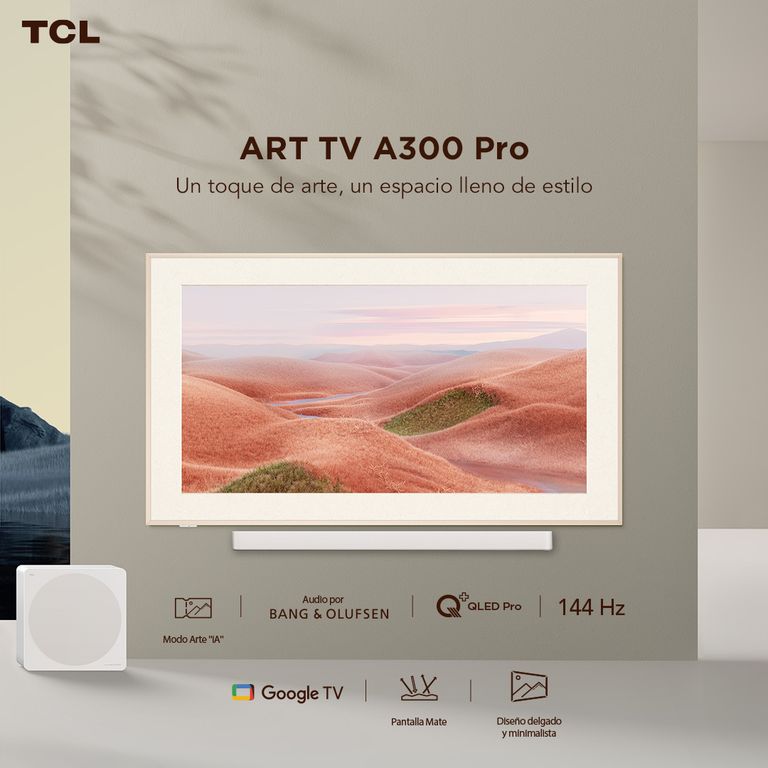 Tcl Smart TV 85" QLED ART TV A300 Pro Soundbar Incluido