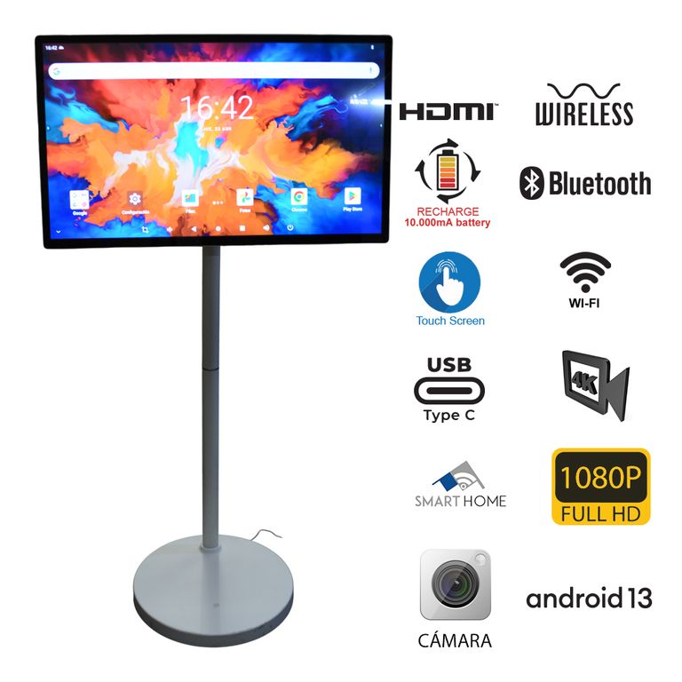 Gemini PANTALLA INTERACTIVA PORTATIL 32 FHD 8GB/128GB
