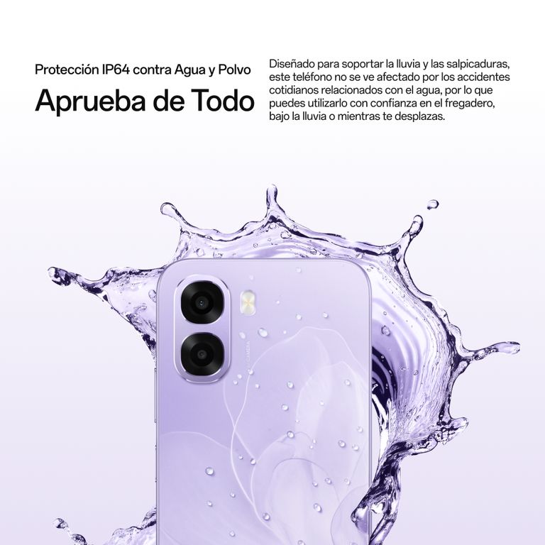 Oppo Celular A6X 4G 4+128GB Gris, Procesador Snapdragon, Batería 6100mAh, IP64, Smarthphone