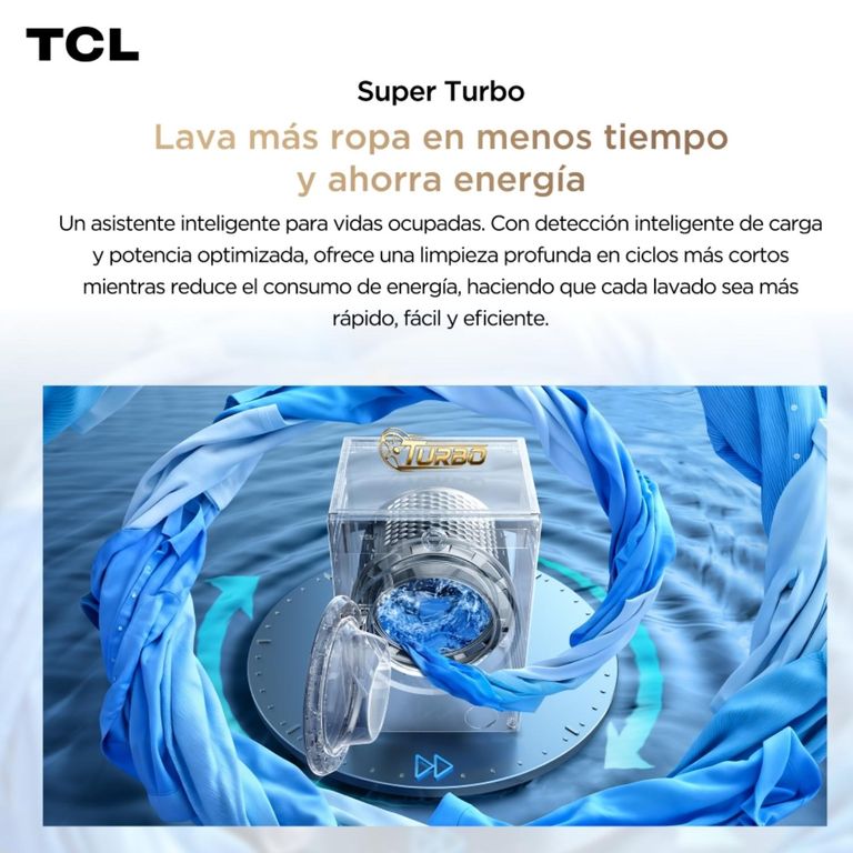 Tcl Lavadora Secadora 13.5Kg/8Kg Titanio Smart Wifi C3614WDG
