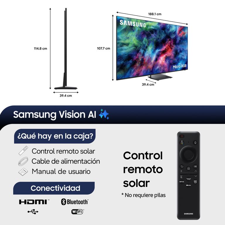 Samsung 85 Micro RGB R95H 4K Vision AI Smart TV 2026