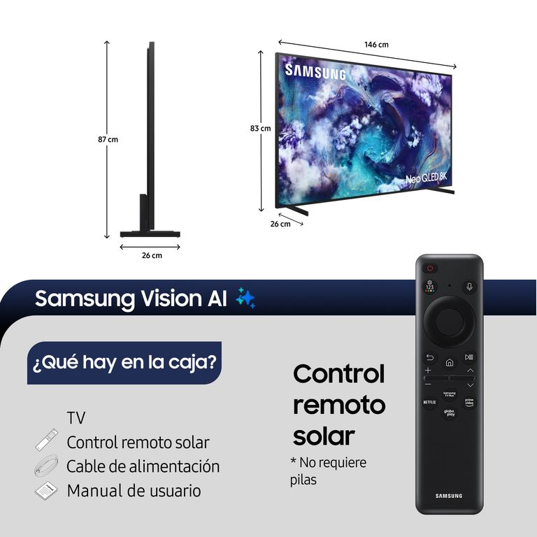 Samsung 65 Neo QLED 8K QN900F Vision AI Smart TV 2025