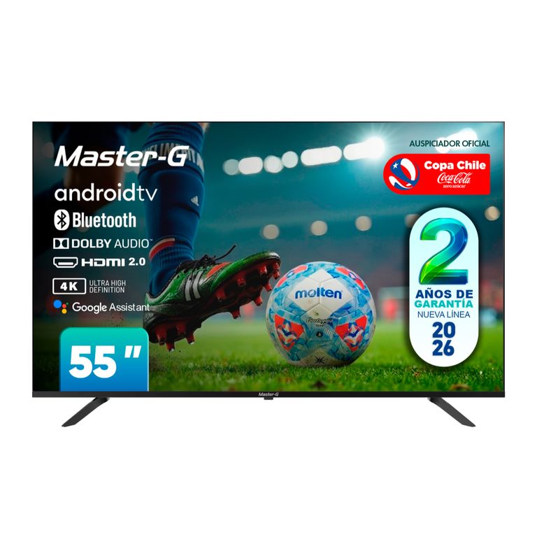 Master G Smart TV Led 55 Android 4K Bluetooth MGAE55F Master-G