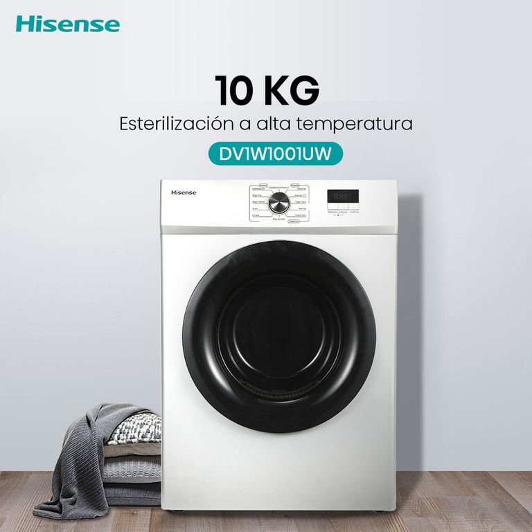 Hisense Secadora 10kg de ventilación DV1W1001UW