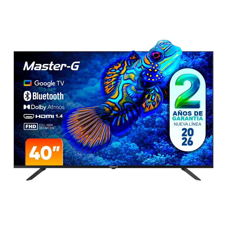 Master G Smart TV Led 40" Google TV Full HD Bluetooth MGG40FFK5 Master-G