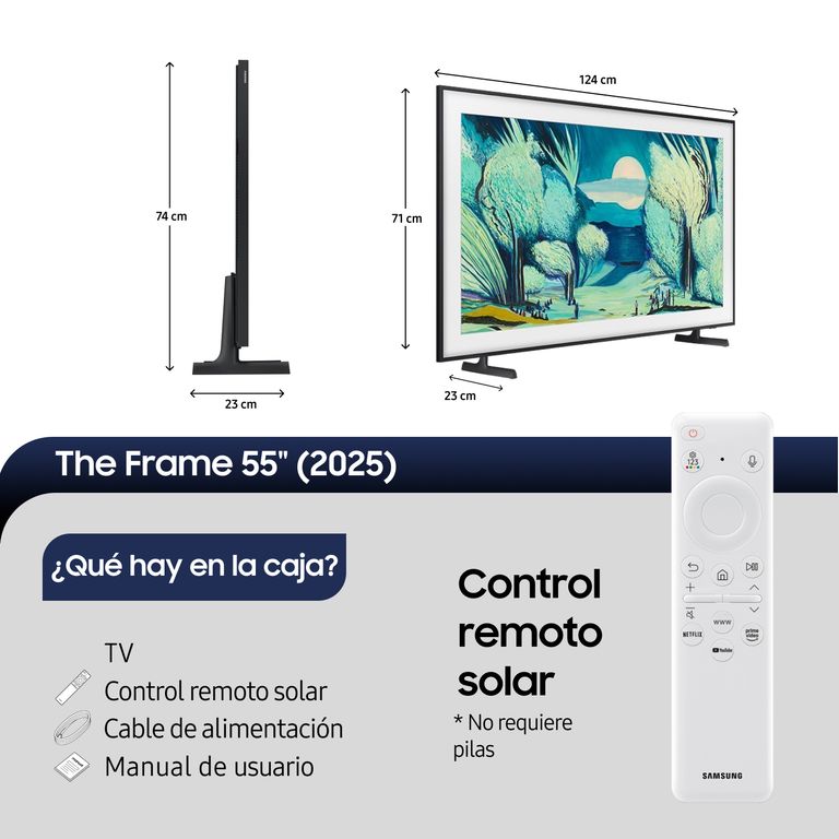Samsung 55 The Frame LS03F QLED 4K Art Mode Vision AI Smart TV 2025