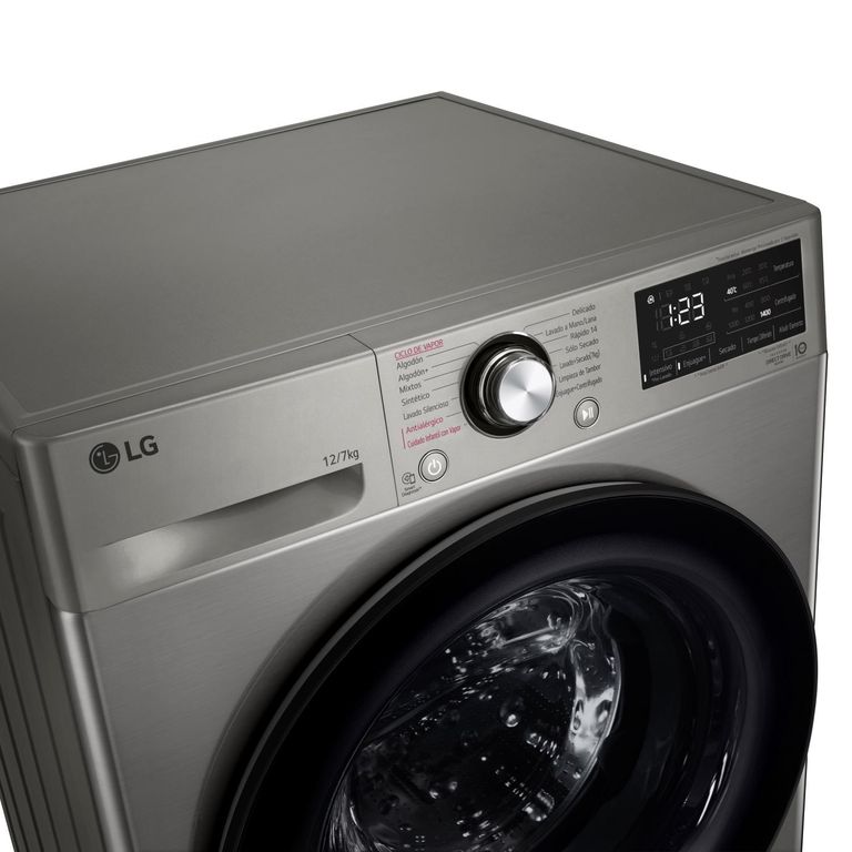 Lg Lavadora - Secadora 12 Kg/7 Kg con AIDD WD12VVC5S6C