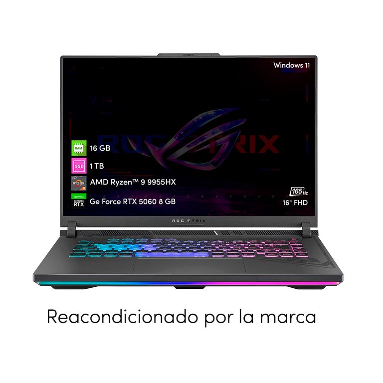 Asus Notebook Gamer Rog Strix G16 Ryzen 9 16GB 1TB SSD RTX5060 16' FHD Win11