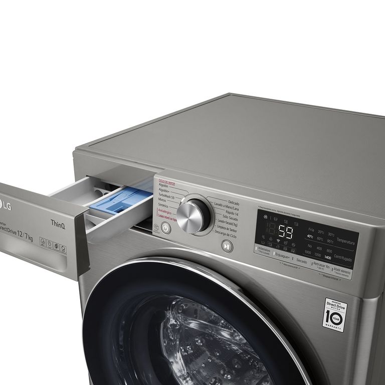 Lg Lavadora Secadora 12Kg7Kg con AIDD™ WD12VVC4S6C