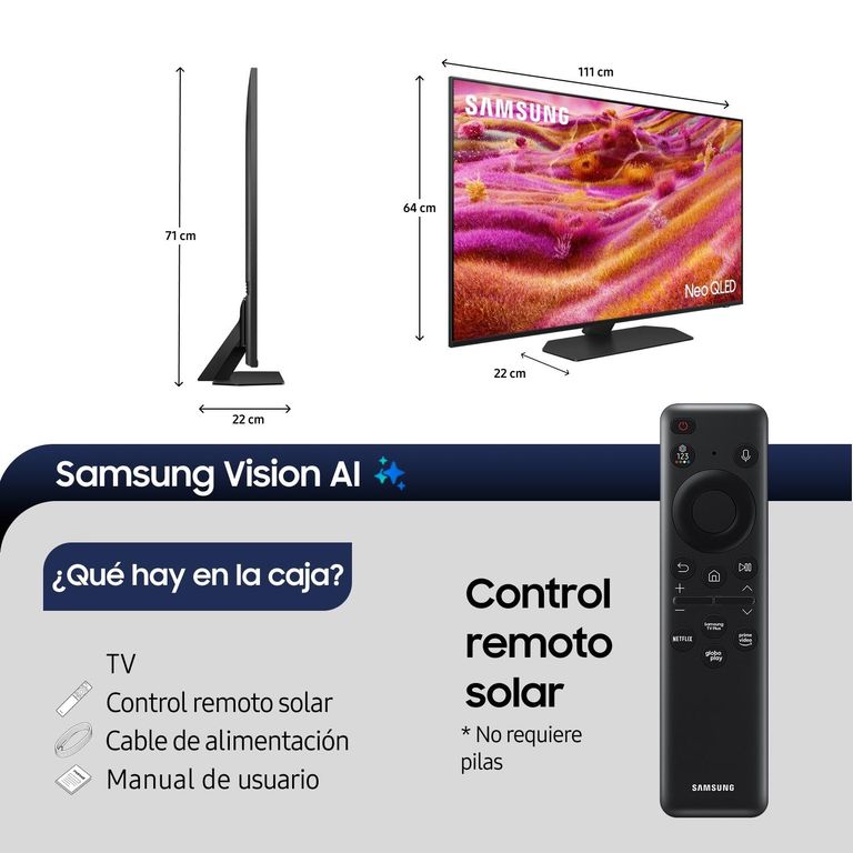Samsung 50" Neo QLED Mini Led 4K QN90F Vision AI Smart TV (2025)