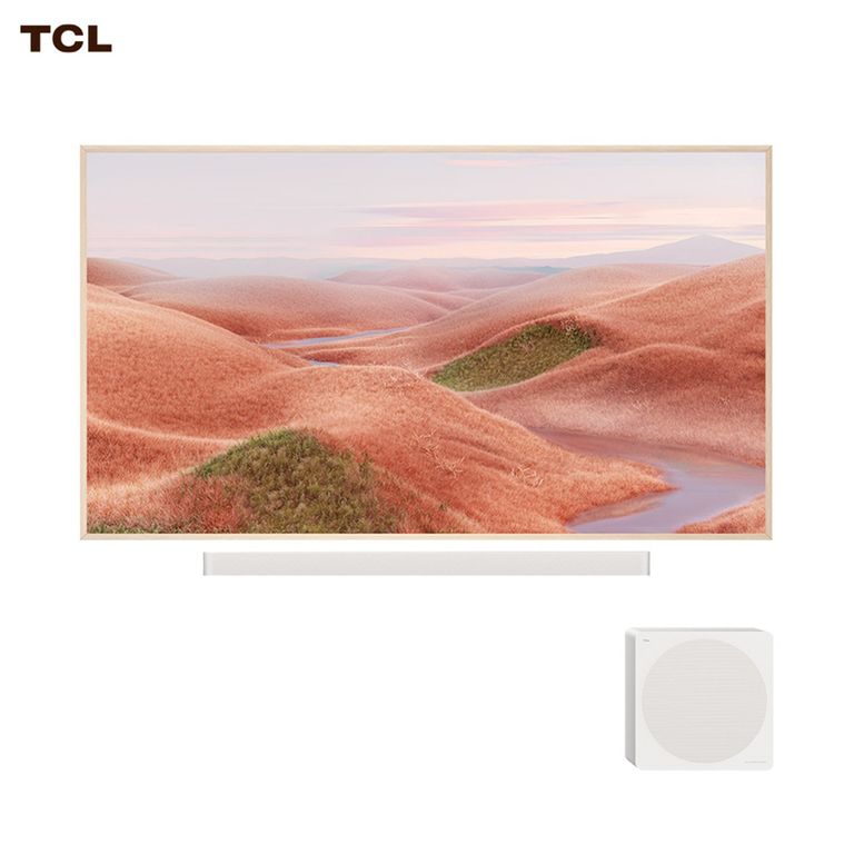 Tcl Smart TV 75" QLED ART TV A300W Pro + Soundbar y Subwoofer