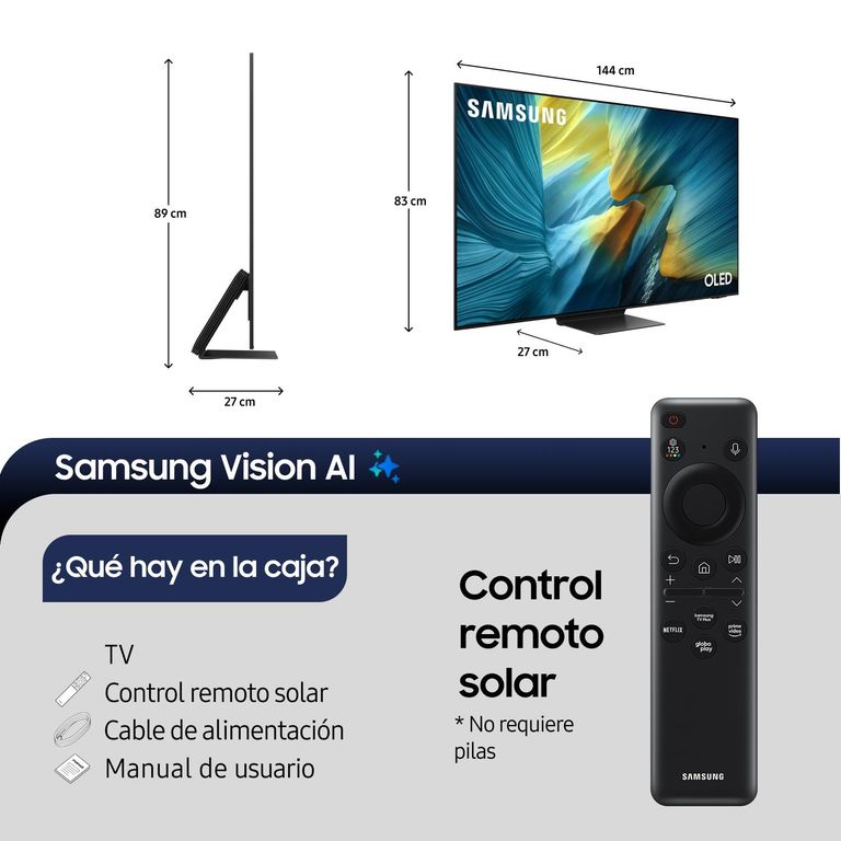 Samsung OLED S95F 65" 4K Vision AI Smart TV (2025)