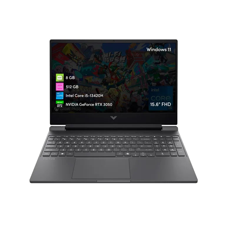 Hp Notebook Gamer Victus Intel Core i5 8GB 512GB SSD RTX3050 15.6 FHD W11