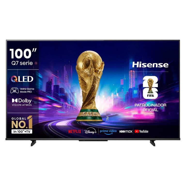 Hisense Smart Tv 100" QLED 4K UHD GOOGLE TV Gamer 144HZ 100Q7QG