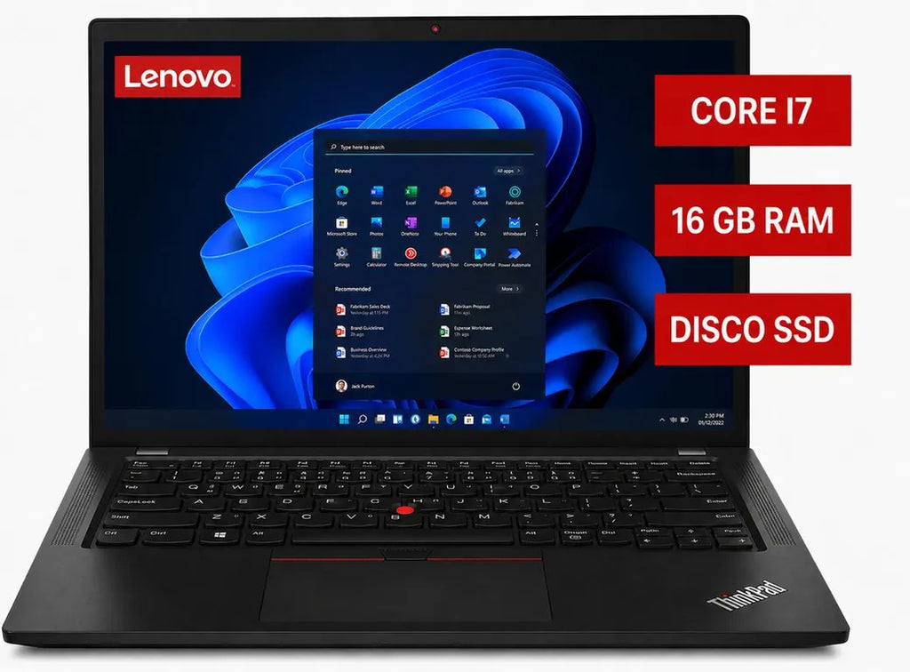 Lenovo NOTEBOOK THINKPAD CORE I7 16 GB DE RAM 256 GB DISCO SOLIDO