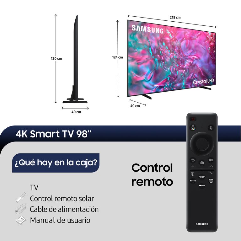 Samsung LED Smart TV 98 DU9000 4K UHD Tizen™ (2024)