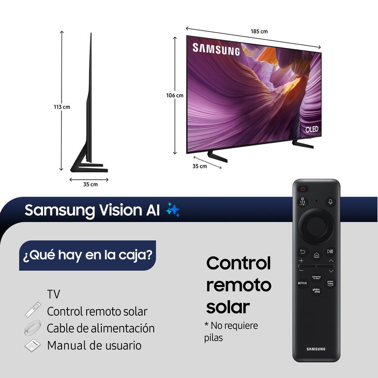 Samsung 83 OLED S85F 4K Vision AI Smart TV 2025