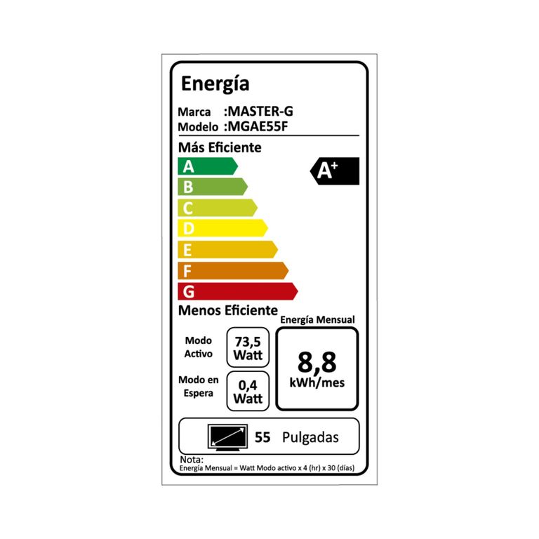 Master G Smart TV Led 55 Android 4K Bluetooth MGAE55F Master-G