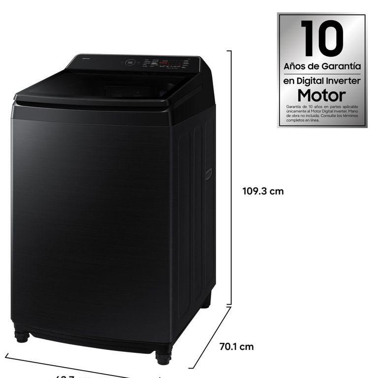 Samsung Lavadora Carga Superior 21Kg Bespoke AI WA80F21S8BZS