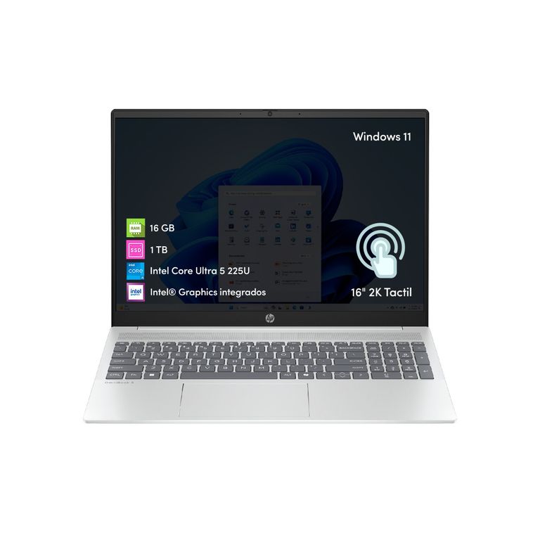 Hp Notebook Omnibook Core Ultra 5 16GB 1TB SSD 16' 2K Táctil W11