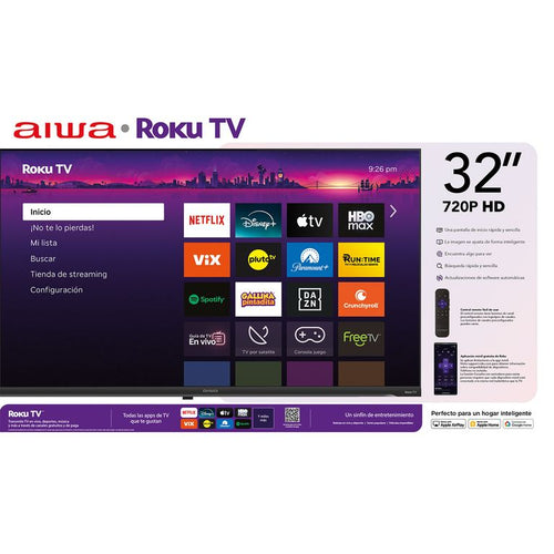 Aiwa Smart Tv 32 Hd Wifi Sistema Roku Tv