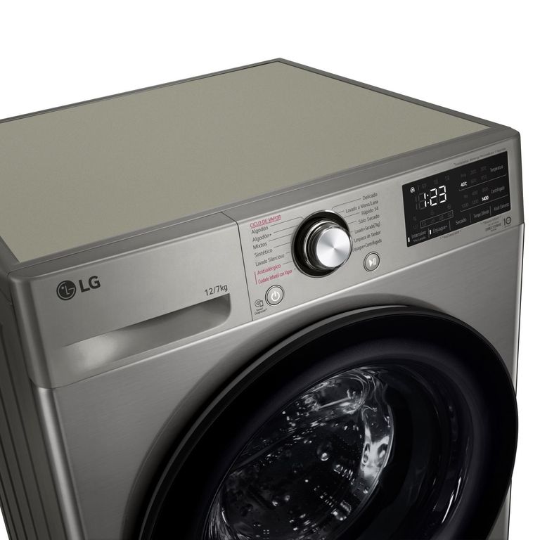 Lg Lavadora - Secadora 12 Kg/7 Kg con AIDD WD12VVC5S6C