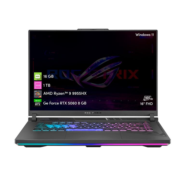 Asus Notebook Gamer Rog Strix G16 Ryzen 9 16GB 1TB SSD RTX5060 16' FHD Win11