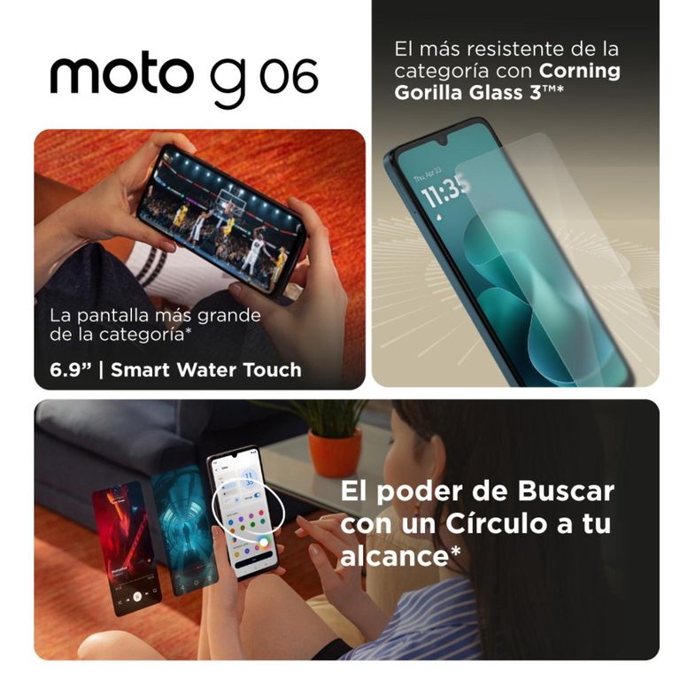 Motorola Moto G06 4+256GB Azul