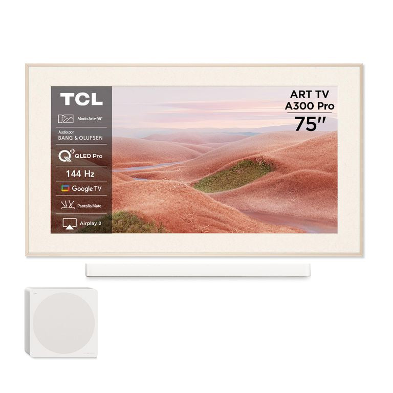 Tcl Smart TV 75" QLED ART TV A300 Pro Soundbar Incluido