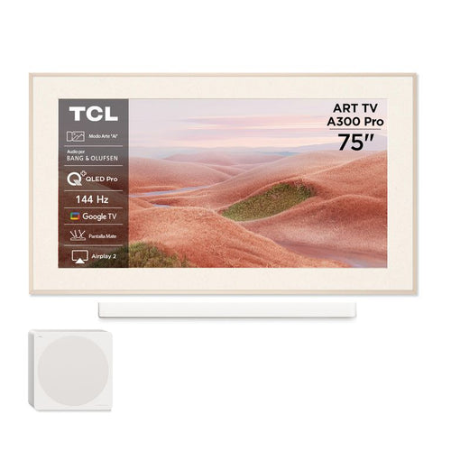 Tcl Smart TV 75" QLED ART TV A300 Pro Soundbar Incluido