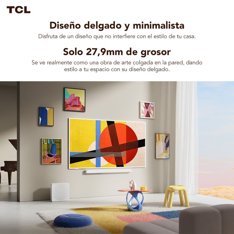Tcl Smart TV 85" QLED ART TV A300 Pro Soundbar Incluido