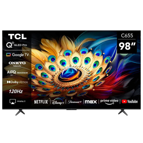 Tcl Smart TV 98C655 98” QLED 4K Google TV Dolby Vision