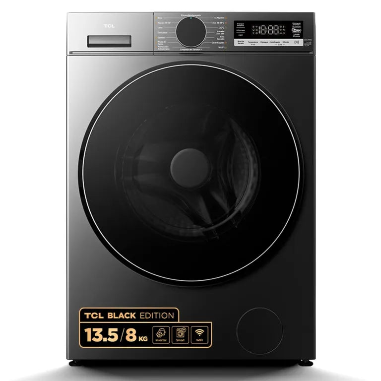 Tcl Lavadora Secadora 13.5Kg/8Kg Titanio Smart Wifi C3614WDG