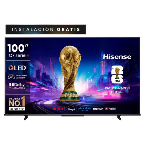 Hisense Smart Tv 100" QLED 4K UHD GOOGLE TV Gamer 144HZ 100Q7QG