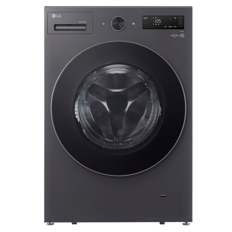 Lg Lavadora Carga Frontal 20Kg con AIDD™ WM20EGNTSPG
