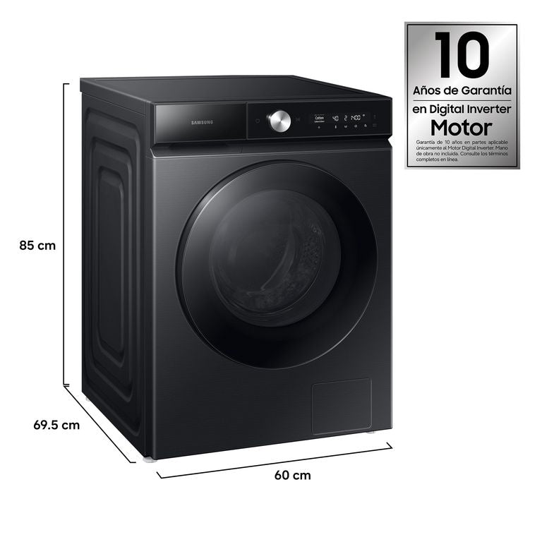 Samsung Lavadora Secadora Bespoke 14Kg / 9Kg con Inteligencia Artificial en Ecobubble Negra