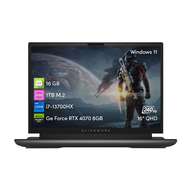 Dell Notebook Gamer Alienware M16 i7 13va 16GB 1TBSSD RTX4070 8GB 16 QHD+